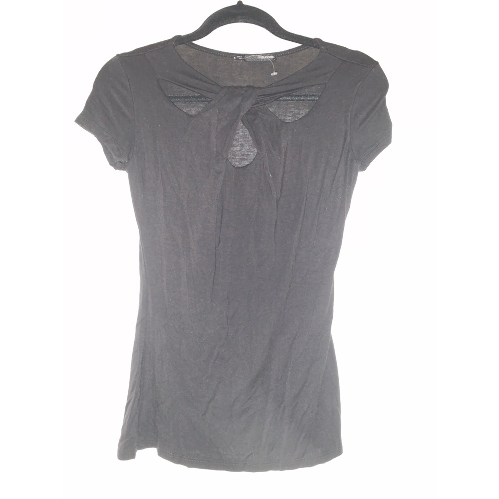 Maurices | Black Front open T-Shirt
